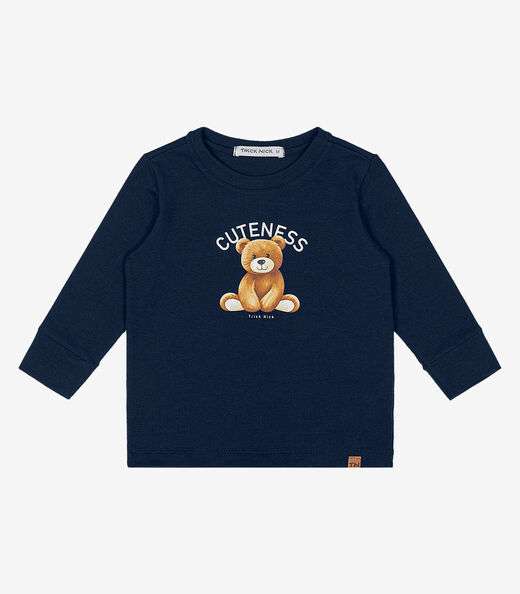 Image_Camiseta Infantil Manga Longa Trick Nick Azul