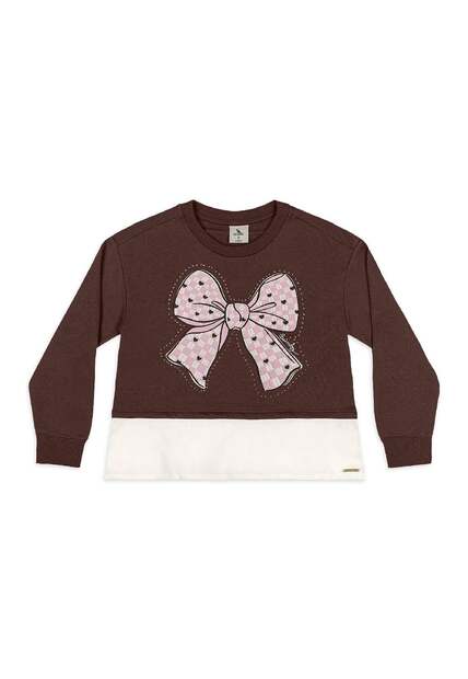 Conjunto Blusão Laço Legging Xadrez Quimby