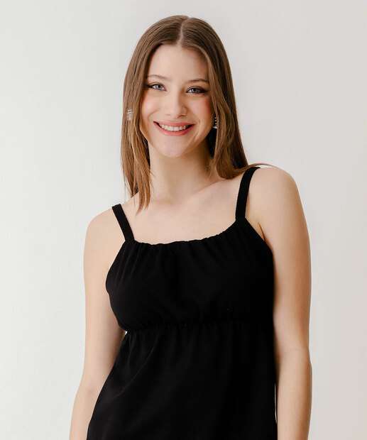 Vestido Feminino Alças Finas Marisa