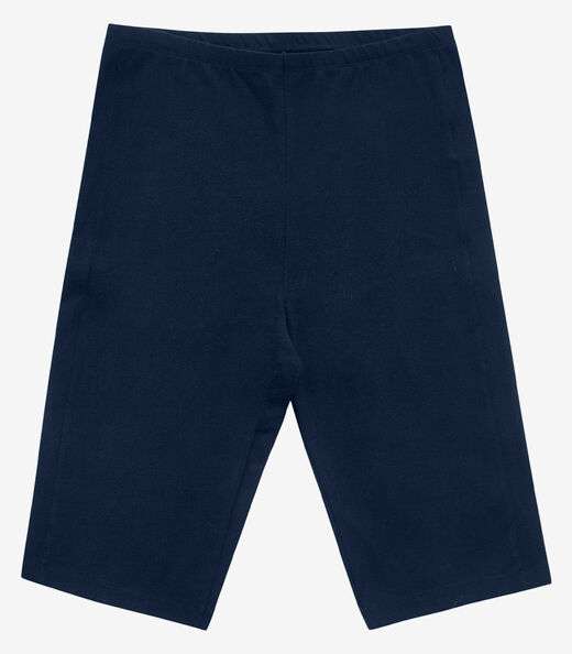 Bermuda Ciclista Feminina em Cotton Pesado Rovitex Azul