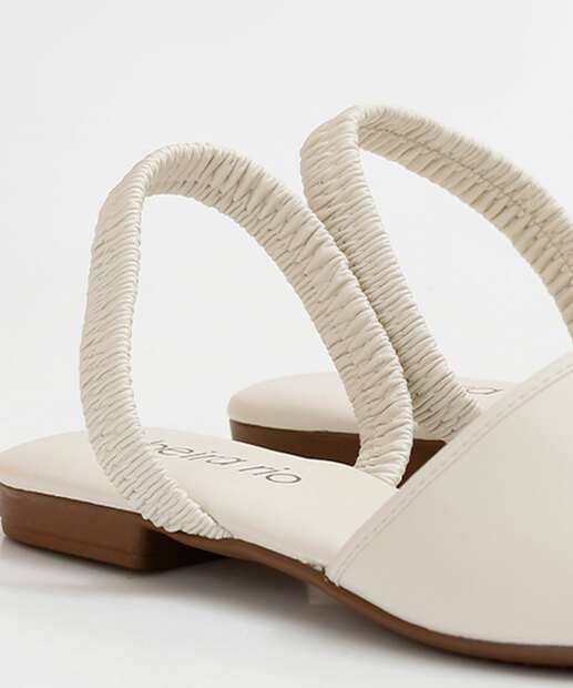 Sapatilha Feminina Slingback Bico Fino Tira Beira Rio 