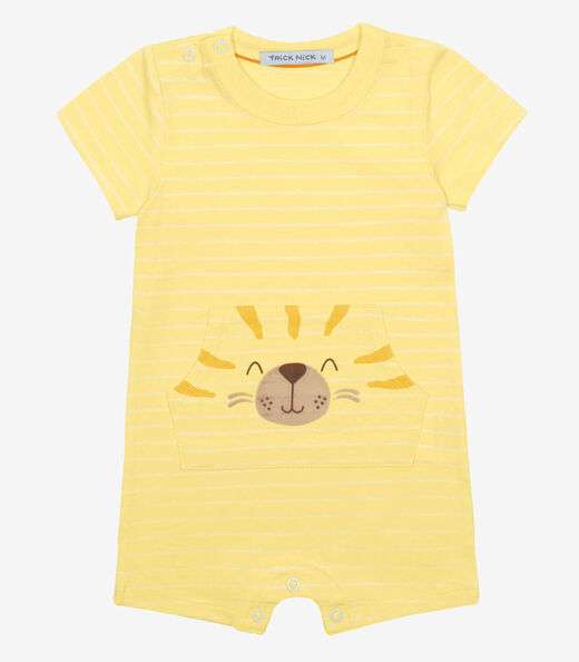 Image_Macaquinho Infantil Cotton Listrado Trick Nick Amarelo