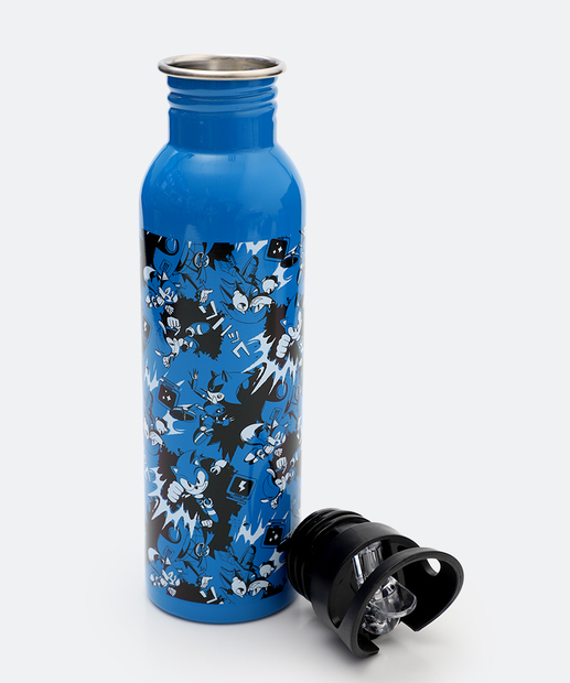 Garrafa Squeeze Alumínio 650ml Sonic Azul