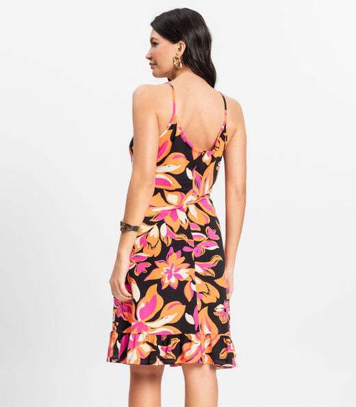 Vestido Feminino Estampado Select Rosa