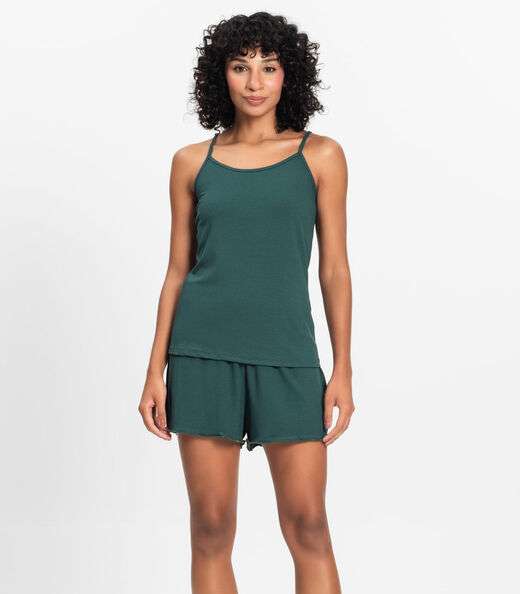Image_Pijama de Alça Feminino Select Verde