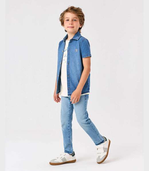 Calça Masculina Jeans Trick Nick Azul