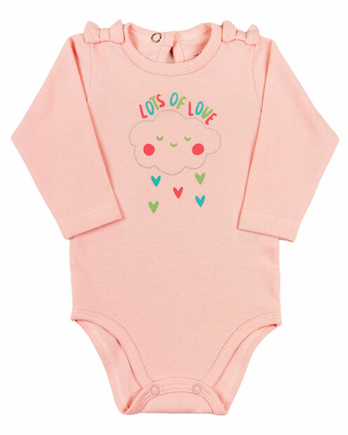 Kit Body e Calça Culote Bebê Menina Suedine Piquet e Cotton Listrado Flores - Ro