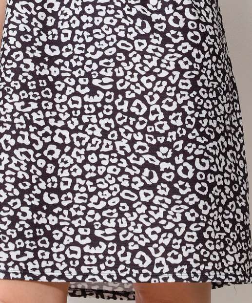 Vestido Feminino TShirt Dress Estampado Animal Print Marisa