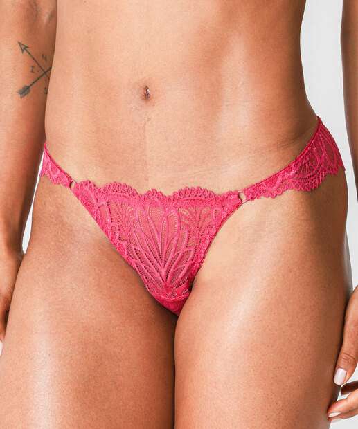 Calcinha Fio Dental Renda Marisa Rosa