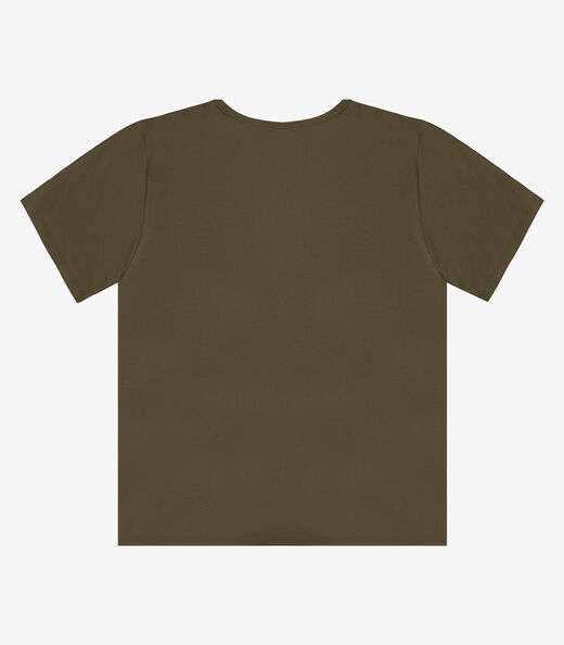 Blusa Feminina Manga Curta Infinita Cor Verde