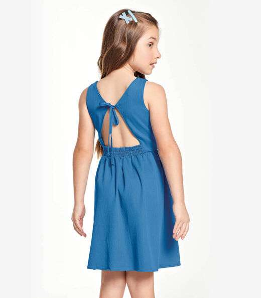 Vestido Infantil Menina Trick Nick Azul