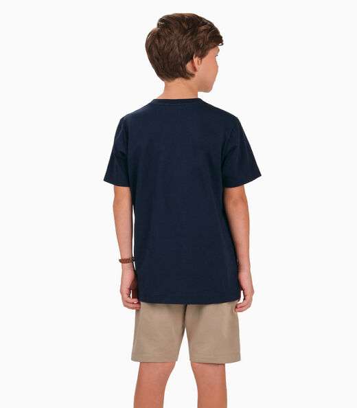 Conjunto Camiseta com Bermuda Menino Trick Nick Azul