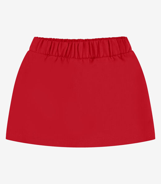 Shorts Saia Moletom Rovi Kids Vermelho