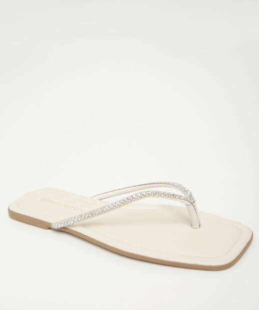 Rasteirinha Feminina Strass