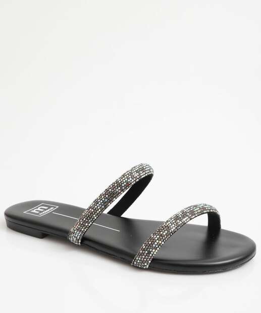 Image_Rasteirinha Feminina Tiras Strass Moleca Preto