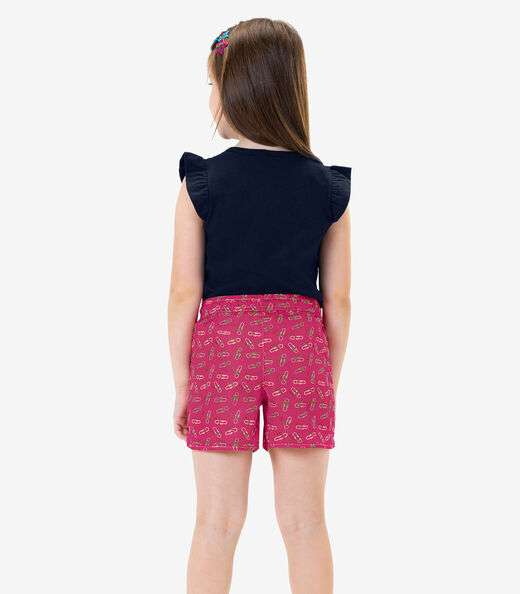 Conjunto Infantil Feminino Clips Rovitex Kids Azul