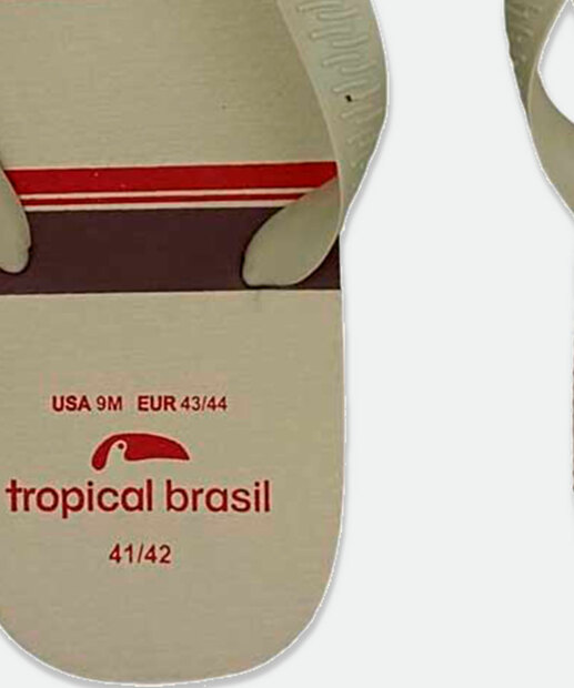Chinelo Masculino Estampa Listras Tropical Brasil 