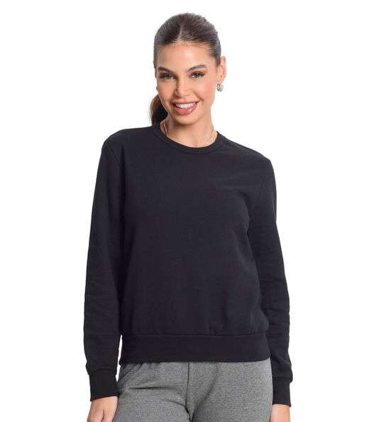 Image_Blusão Feminino Básico de Moletom Rovitex Preto