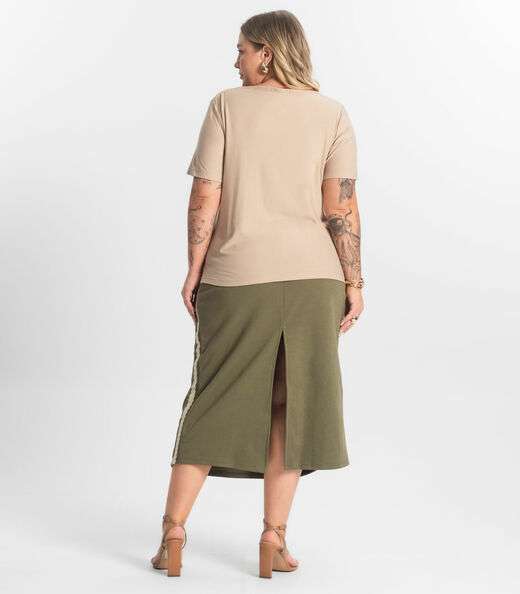 Saia Midi Secret Glam Verde