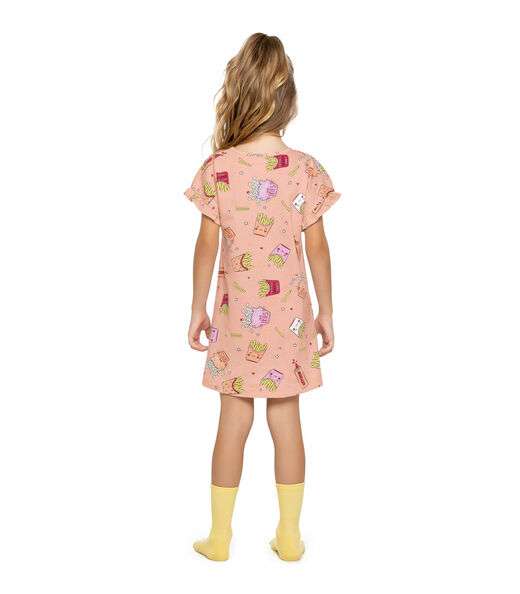 Camisola Infantil Feminina Snacks Trick Nick Rosa