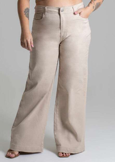 Calça Sarja Sawary Plus Size Wide Leg - 278248