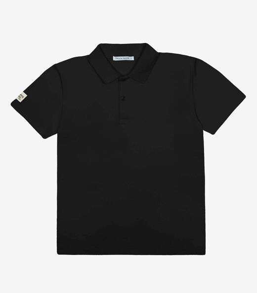 Polo Infantil Cotton Leve Rovi Kids Preto