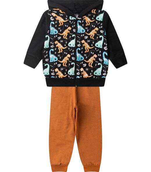 Image_Conjunto De Moletom Infantil Menino Kappes Preto