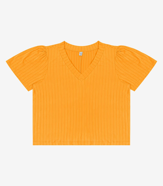Image_Blusa Canelada Plus Infinita Cor Amarelo