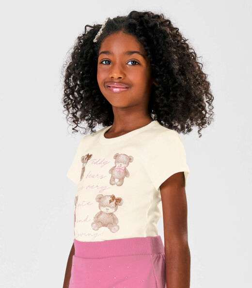 Blusa Infantil Ribana Trick Nick Bege