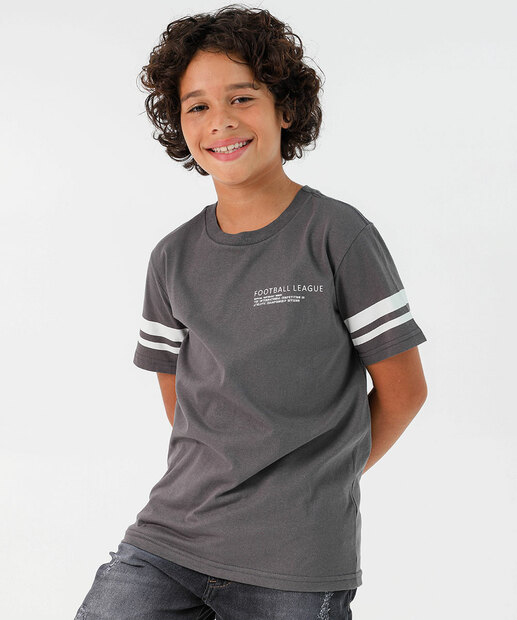 Image_Camiseta Juvenil Manga Curta Marisa Tam 10 a 16 Cinza