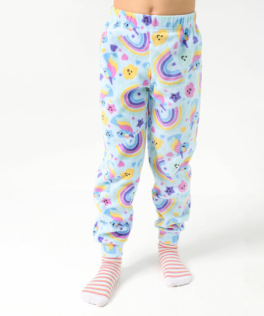 Pijama Infantil Unicórnio Marisa Tam 04 ao 10 Azul