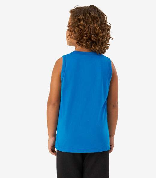 Machão Infantil em Meia Malha Rovi Kids Azul