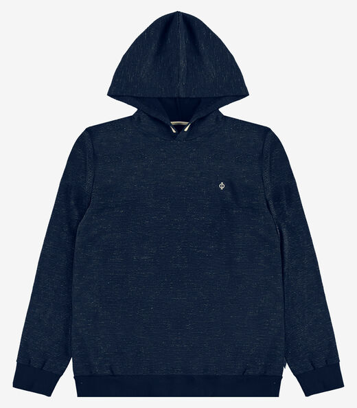 Blusão Masculino MoletomCom Capuz Diametro Azul