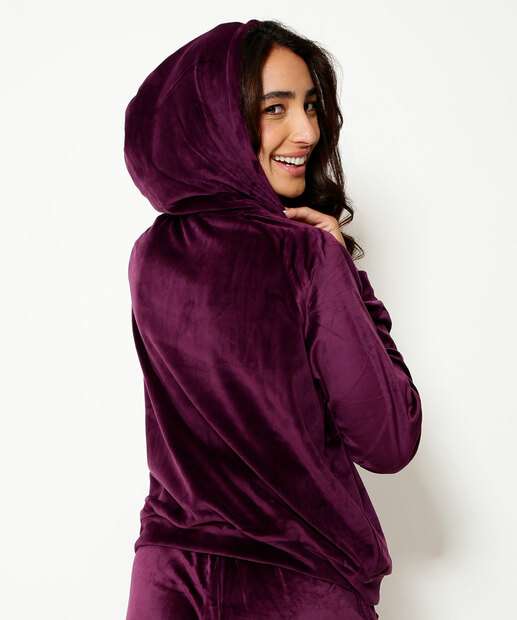 Casaco Feminina Fitness Plush Capuz Marisa 