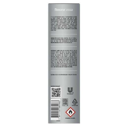 Desodorante Rexona Clinical Men Aerosol Intense Fresh 150ml