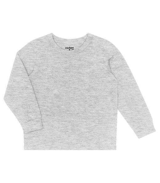 Image_Camiseta Manga Longa Básica Rovitex Kids Cinza