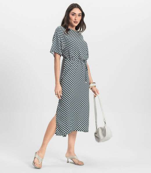 Vestido Midi Infinita Cor Verde