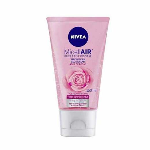 Image_Kit c/9 Nivea Micellair Sabonete Gel Facial Água De Rosas 150ml