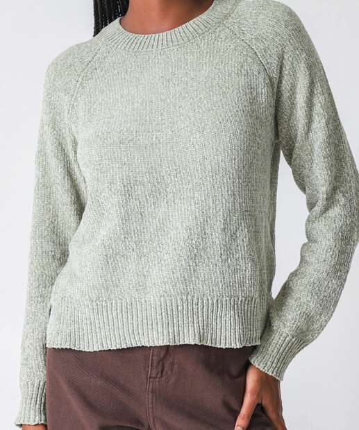 Suéter Feminino Chenille Marisa Verde