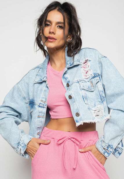 Image_Jaqueta Jeans Cropped Oversized Salvatore Fashion