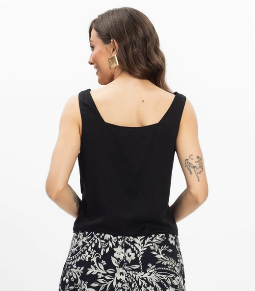 Regata Viscose Double Feminina Endless Preto