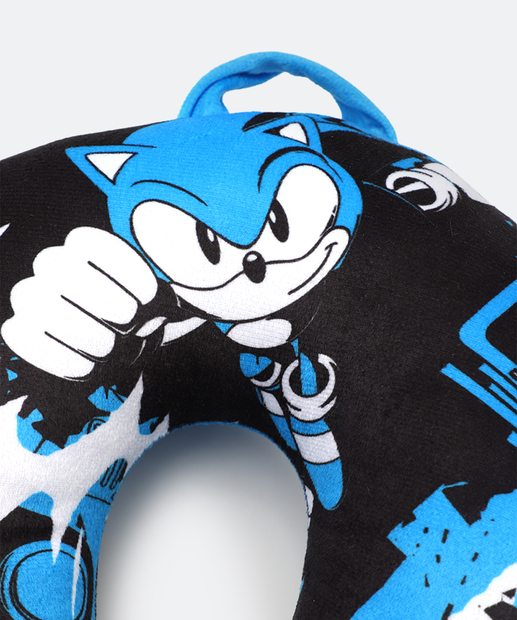 Almofada Pescoço Plush Sonic Azul