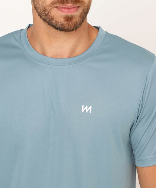 Camiseta Masculina Fitness Dry Fit MR Azul