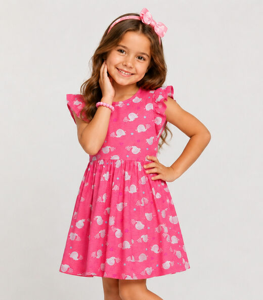 Image_Vestido Feminino Estampado Em Malha Cotton Select Rosa