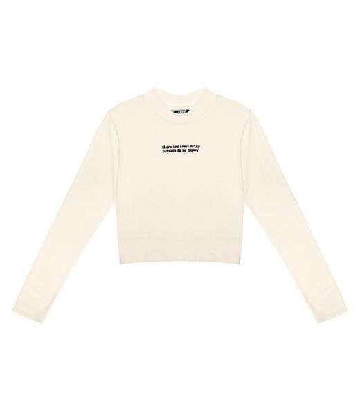 Blusa Juvenil Feminina Gola Alta Minty Bege