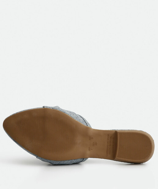 Mule Feminino Laço Textura Bico Fino Marisa