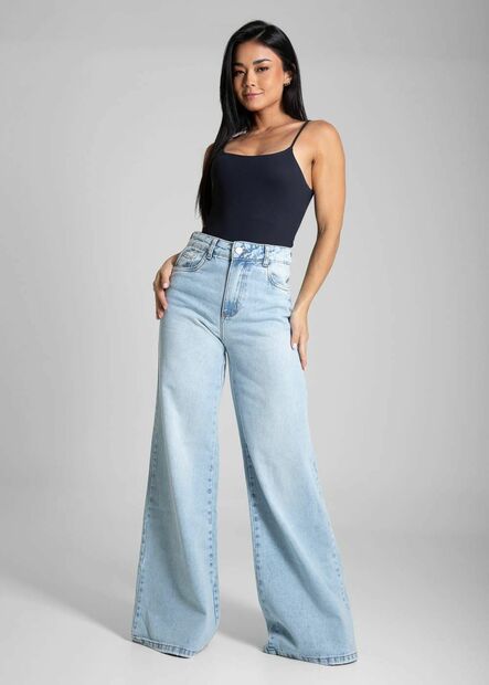 Calça Jeans Sawary Super Wide Leg - 281940