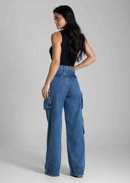 Calça Jeans Sawary Wide Leg - 282027