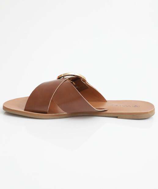 Rasteirinha Feminina Via Uno Marrom