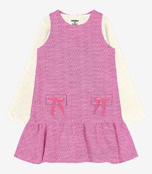 Image_Conjunto Vestido Com Blusa Trick Nick Rosa